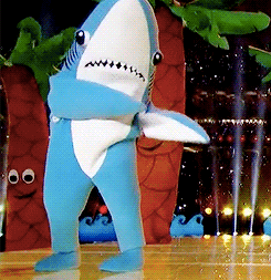 Katy Perry's Left Shark.  Not a Projection Mapped Shark